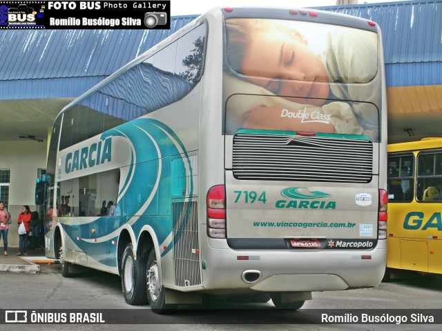 Viação Garcia 7194 na cidade de Rolândia, Paraná, Brasil, por Romílio Busólogo Silva . Número da foto: #6181868.