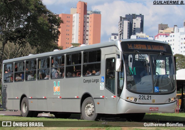 Empresa de Ônibus Campo Largo 22L21 na cidade de Curitiba, Paraná, Brasil, por Guilherme Bomfim. Número da foto: #6182428.