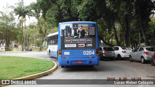 Transol Transportes Coletivos 0204 na cidade de Florianópolis, Santa Catarina, Brasil, por Lucas Weber Calizario. Número da foto: #6184123.