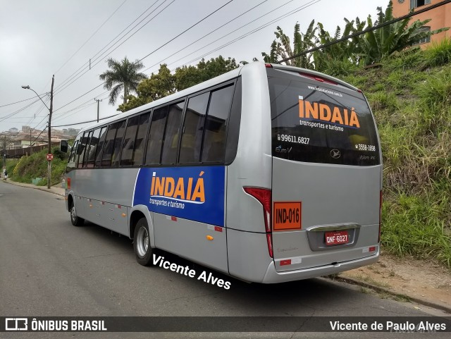 Viação Indaiá ind-016 na cidade de Congonhas, Minas Gerais, Brasil, por Vicente de Paulo Alves. ID da foto: 6183926.