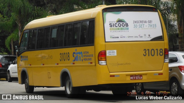 Transporte Coletivo Estrela 31018 na cidade de Florianópolis, Santa Catarina, Brasil, por Lucas Weber Calizario. ID da foto: 6184126.