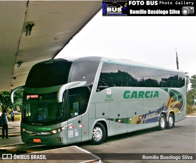 Viação Garcia 7967 na cidade de Rolândia, Paraná, Brasil, por Romílio Busólogo Silva . ID da foto: 6185393.