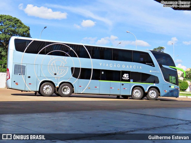 Viação Garcia 7347 na cidade de Maringá, Paraná, Brasil, por Guilherme Estevan. Número da foto: #6187288.