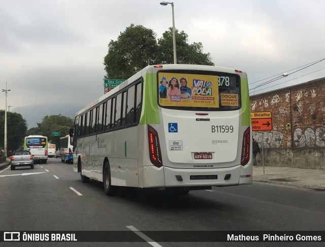 Viação Vila Real B11599 na cidade de Brasil, por Matheus  Pinheiro Gomes. ID da foto: 6187523.