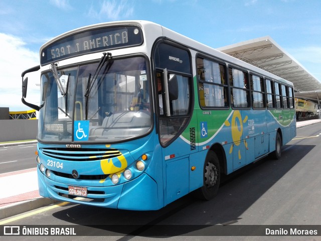 Viação Grande Vitória 23104 na cidade de Vitória, Espírito Santo, Brasil, por Danilo Moraes. ID da foto: 6188907.