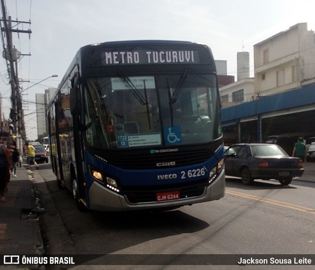 Transcooper > Norte Buss 2 6226 na cidade de São Paulo, São Paulo, Brasil, por Jackson Sousa Leite. ID da foto: 6189046.