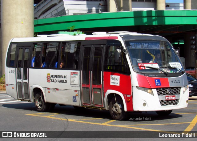 Allibus Transportes 4 5152 na cidade de São Paulo, São Paulo, Brasil, por Leonardo Fidelli. ID da foto: 6188770.