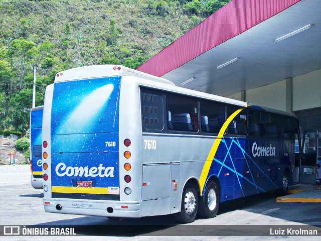 Viação Cometa 7610 na cidade de Juiz de Fora, Minas Gerais, Brasil, por Luiz Krolman. ID da foto: 6189626.