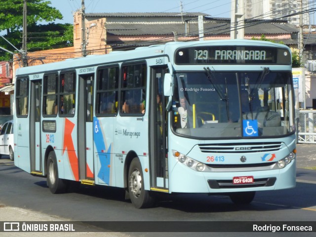 Maraponga Transportes 26413 na cidade de Fortaleza, Ceará, Brasil, por Rodrigo Fonseca. ID da foto: 6190713.