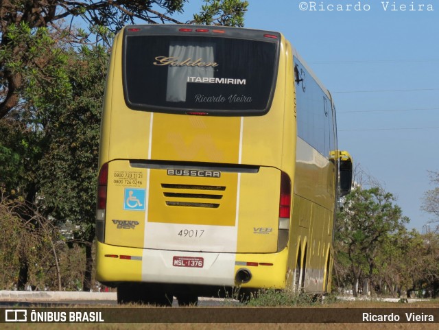 Viação Itapemirim 49017 na cidade de Brasília, Distrito Federal, Brasil, por Ricardo Vieira. ID da foto: 6190521.