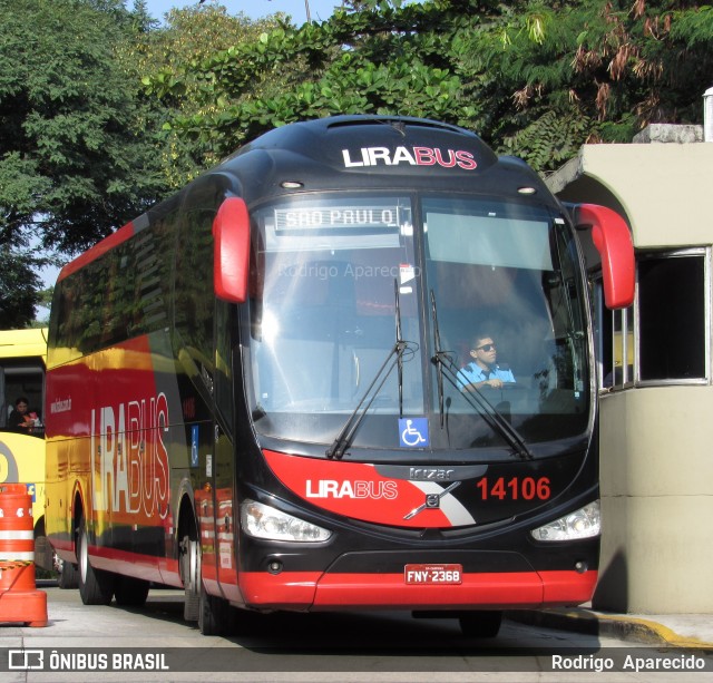 Lirabus 14106 na cidade de São Paulo, São Paulo, Brasil, por Rodrigo  Aparecido. Número da foto: #6190505.