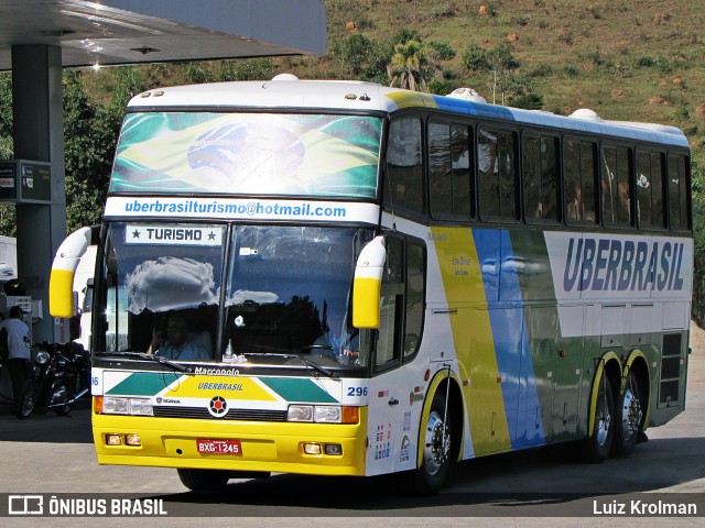 Uberbrasil Turismo 296 na cidade de Juiz de Fora, Minas Gerais, Brasil, por Luiz Krolman. ID da foto: 6189660.