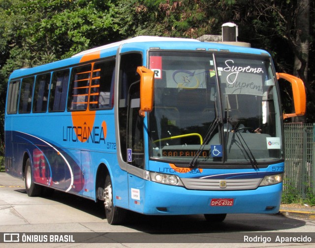 Litorânea Transportes Coletivos 5772 na cidade de São Paulo, São Paulo, Brasil, por Rodrigo  Aparecido. Número da foto: #6190558.