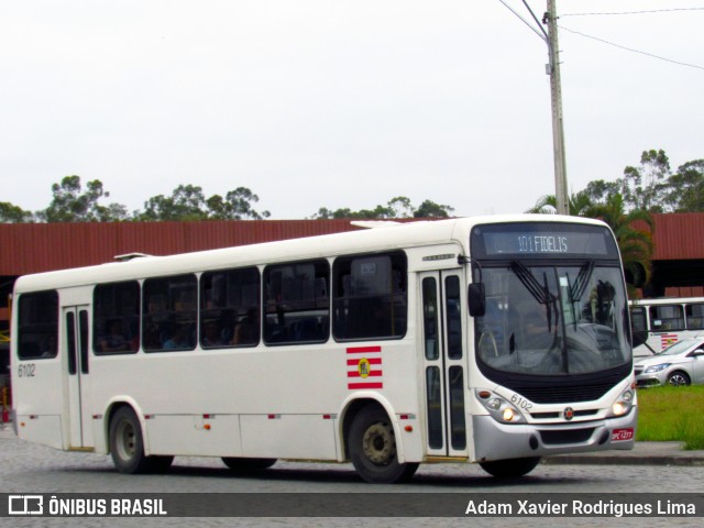 Viação Piracicabana Blumenau 6102 na cidade de Blumenau, Santa Catarina, Brasil, por Adam Xavier Rodrigues Lima. ID da foto: 6140313.