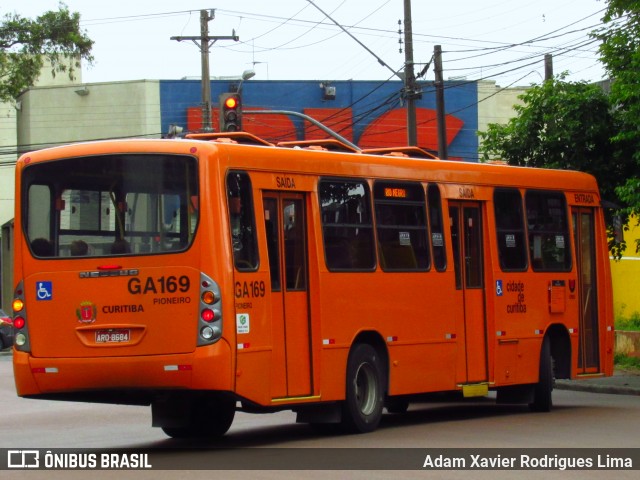 Viação Cidade Sorriso GA169 na cidade de Curitiba, Paraná, Brasil, por Adam Xavier Rodrigues Lima. ID da foto: 6140321.