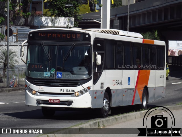 Evanil Transportes e Turismo RJ 132.116 na cidade de Rio de Janeiro, Rio de Janeiro, Brasil, por Lucas Alvim. ID da foto: 6140379.