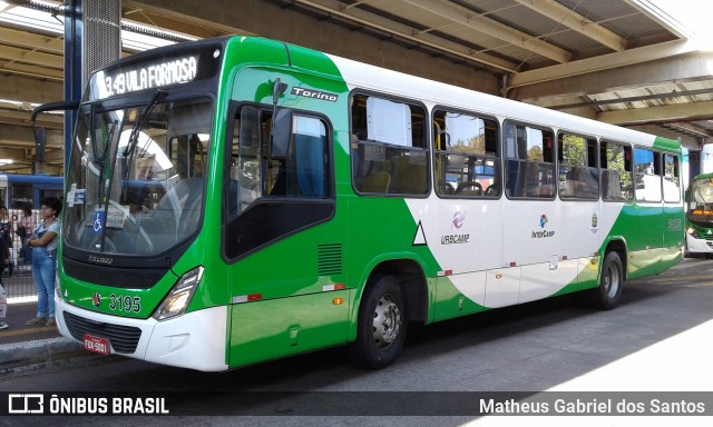 VB Transportes e Turismo 3195 na cidade de Campinas, São Paulo, Brasil, por Matheus Gabriel dos Santos. ID da foto: 6140718.