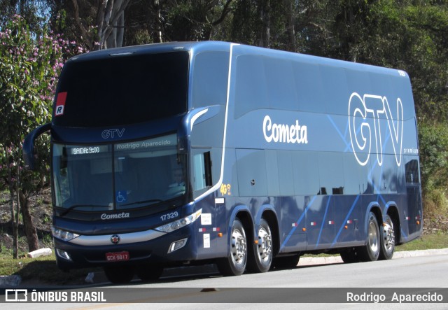 Viação Cometa 17329 na cidade de Conselheiro Lafaiete, Minas Gerais, Brasil, por Rodrigo  Aparecido. ID da foto: 6140943.