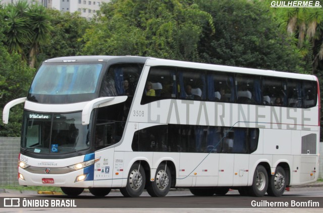 Auto Viação Catarinense 3508 na cidade de Curitiba, Paraná, Brasil, por Guilherme Bomfim. Número da foto: #6191160.