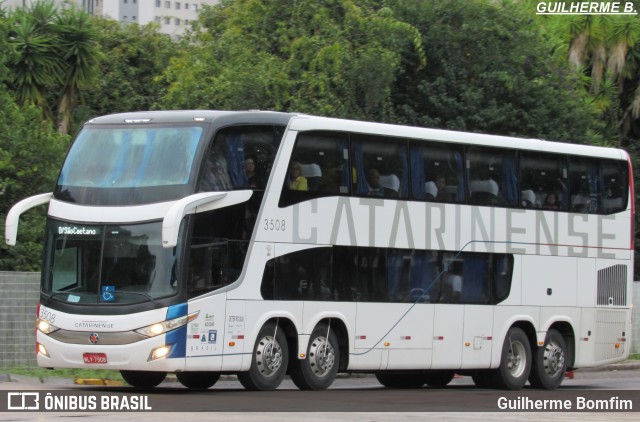 Auto Viação Catarinense 3508 na cidade de Curitiba, Paraná, Brasil, por Guilherme Bomfim. ID da foto: 6191160.