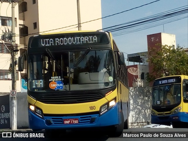 Trancid - Transporte Cidade de Divinópolis 180 na cidade de Divinópolis, Minas Gerais, Brasil, por Marcos Paulo de Souza Alves. ID da foto: 6191751.