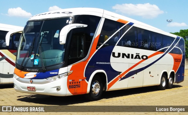 Expresso União 10233 na cidade de Araxá, Minas Gerais, Brasil, por Lucas Borges . ID da foto: 6191572.