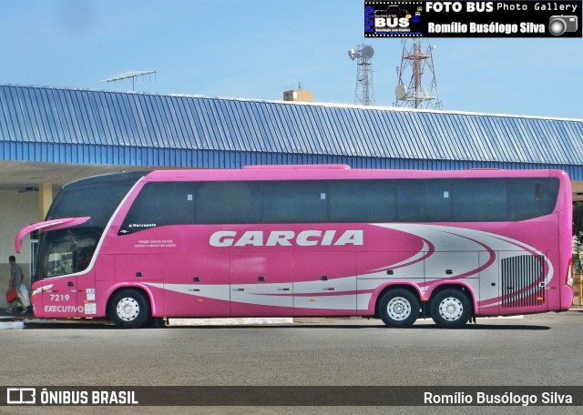 Viação Garcia 7219 na cidade de Rolândia, Paraná, Brasil, por Romílio Busólogo Silva . Número da foto: #6191306.