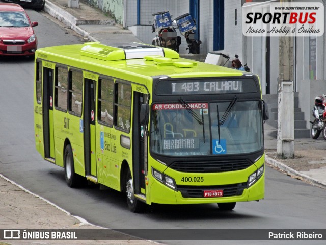 Viação Primor 400.025 na cidade de São Luís, Maranhão, Brasil, por Patrick Ribeiro. ID da foto: 6191132.