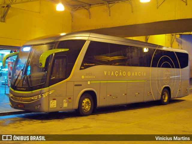 Viação Garcia 8423 na cidade de Sorocaba, São Paulo, Brasil, por Vinicius Martins. ID da foto: 6141858.