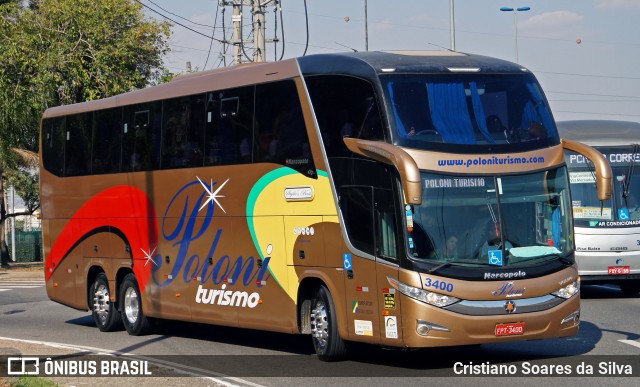 Poloni Turismo 3400 na cidade de São Paulo, São Paulo, Brasil, por Cristiano Soares da Silva. Número da foto: #6141448.