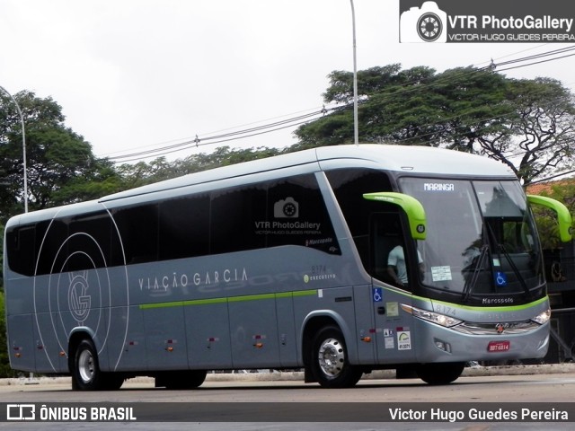 Viação Garcia 8174 na cidade de Maringá, Paraná, Brasil, por Victor Hugo Guedes Pereira. ID da foto: 6142079.