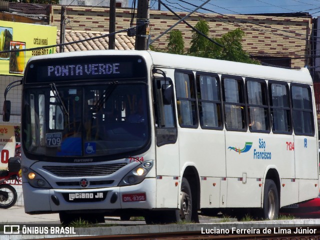 Empresa São Francisco 7134 na cidade de Maceió, Alagoas, Brasil, por Luciano Ferreira de Lima Júnior. ID da foto: 6142805.