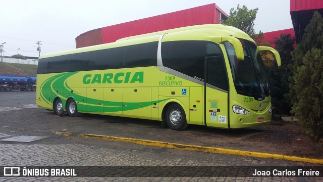 Viação Garcia 7309 na cidade de Bauru, São Paulo, Brasil, por Joao Carlos Freire. ID da foto: 6144063.