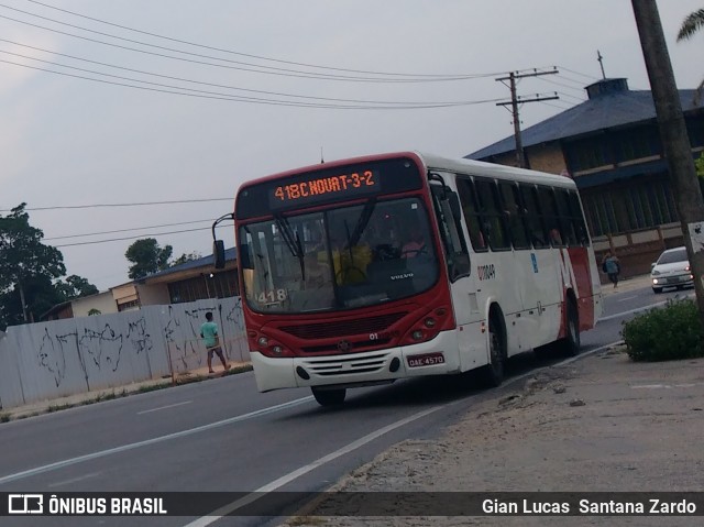 Rondônia Transportes 0111049 na cidade de Manaus, Amazonas, Brasil, por Gian Lucas  Santana Zardo. Número da foto: #6144580.