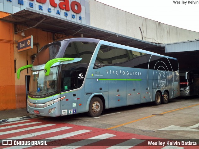 Viação Garcia 8545 na cidade de Sorocaba, São Paulo, Brasil, por Weslley Kelvin Batista. ID da foto: 6143606.