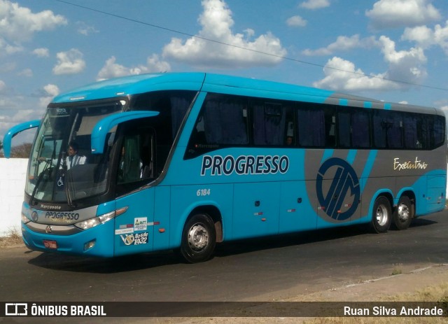 Auto Viação Progresso 6184 na cidade de Teresina, Piauí, Brasil, por Ruan Silva Andrade. ID da foto: 6144615.