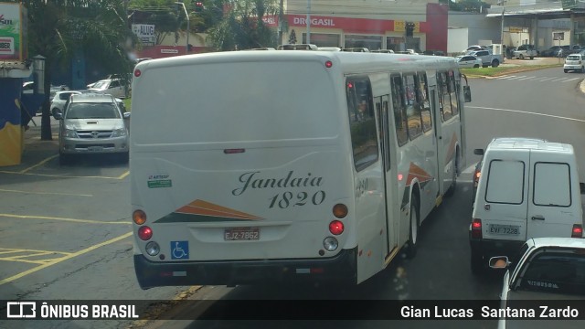 Jandaia Transportes e Turismo 1820 na cidade de Presidente Prudente, São Paulo, Brasil, por Gian Lucas  Santana Zardo. ID da foto: 6143705.