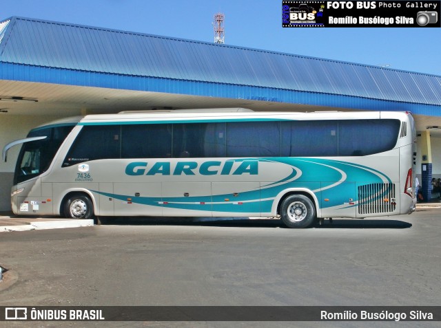 Viação Garcia 7436 na cidade de Rolândia, Paraná, Brasil, por Romílio Busólogo Silva . Número da foto: #6143894.