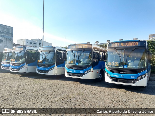 Viação Nossa Senhora das Graças A71567 na cidade de Rio de Janeiro, Rio de Janeiro, Brasil, por Carlos Alberto de Oliveira Júnior. ID da foto: 6144595.