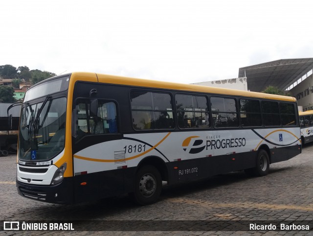 Viação Progresso 18181 na cidade de Três Rios, Rio de Janeiro, Brasil, por Ricardo  Barbosa. Número da foto: #6144033.