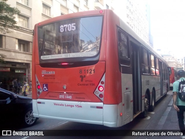 TRANSPPASS - Transporte de Passageiros 8 1121 na cidade de São Paulo, São Paulo, Brasil, por Rafael Lopes de Oliveira. ID da foto: 6143604.