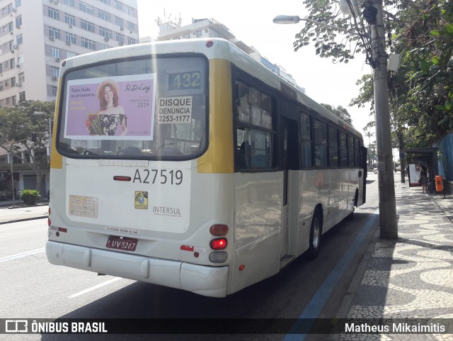 Transportes Vila Isabel A27519 na cidade de Rio de Janeiro, Rio de Janeiro, Brasil, por Matheus Mikaimitis . Número da foto: #6145380.