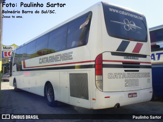 Auto Viação Catarinense 2898 na cidade de Imbituba, Santa Catarina, Brasil, por Paulinho Sartor. Número da foto: #6145370.