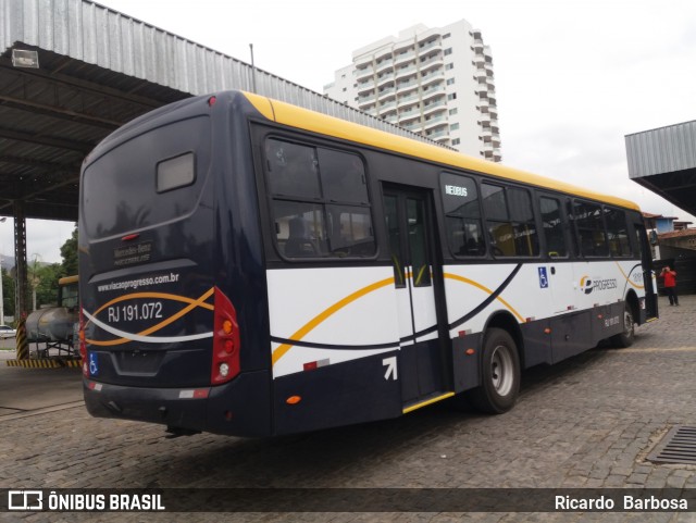 Viação Progresso RJ191.072 na cidade de Três Rios, Rio de Janeiro, Brasil, por Ricardo  Barbosa. ID da foto: 6145401.