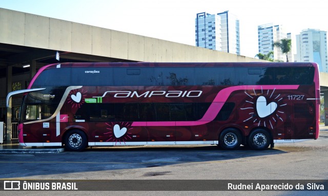 Viação Sampaio 11727 na cidade de Mogi das Cruzes, São Paulo, Brasil, por Rudnei Aparecido da Silva. Número da foto: #6146227.