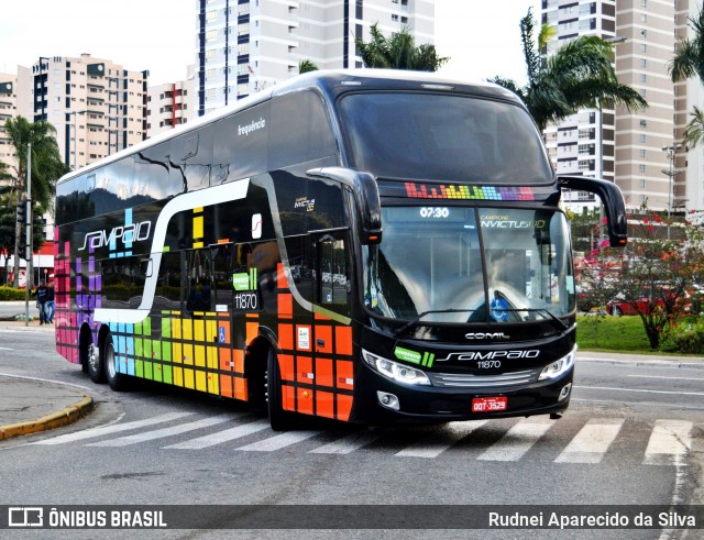 Viação Sampaio 11870 na cidade de Mogi das Cruzes, São Paulo, Brasil, por Rudnei Aparecido da Silva. Número da foto: #6145853.