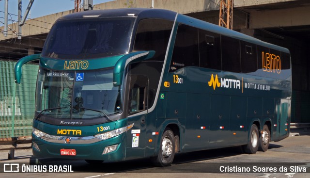 Viação Motta 13001 na cidade de São Paulo, São Paulo, Brasil, por Cristiano Soares da Silva. Número da foto: #6148478.