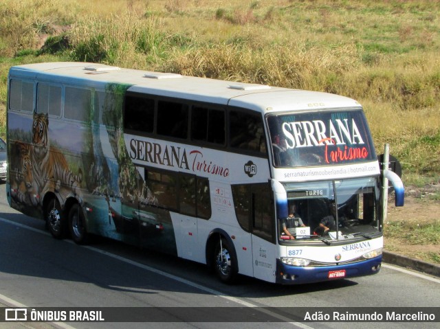 Serrana Turismo 8877 na cidade de Belo Horizonte, Minas Gerais, Brasil, por Adão Raimundo Marcelino. ID da foto: 6148674.