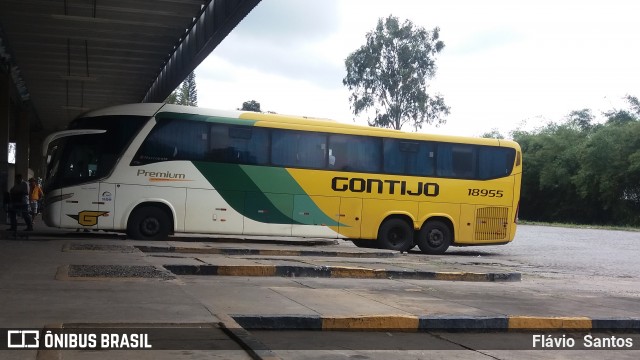 Empresa Gontijo de Transportes 18955 na cidade de Cruz das Almas, Bahia, Brasil, por Flávio  Santos. Número da foto: #6147155.