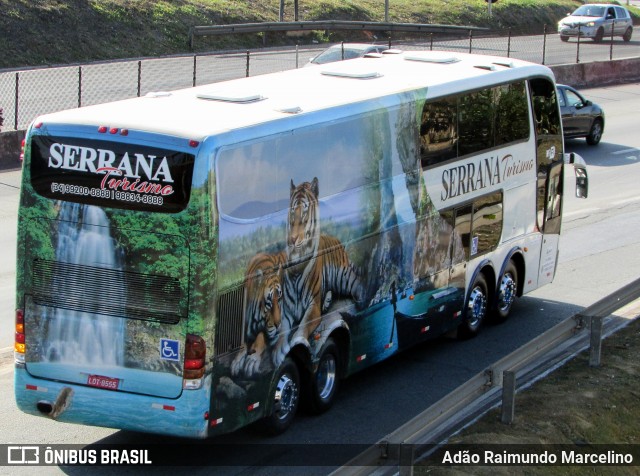 Serrana Turismo 8555 na cidade de Belo Horizonte, Minas Gerais, Brasil, por Adão Raimundo Marcelino. ID da foto: 6148681.